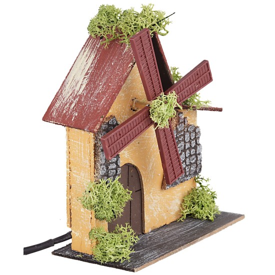 Mulino a vento funzionante cm 13,5x7,5x16 h funzionante, 5x16