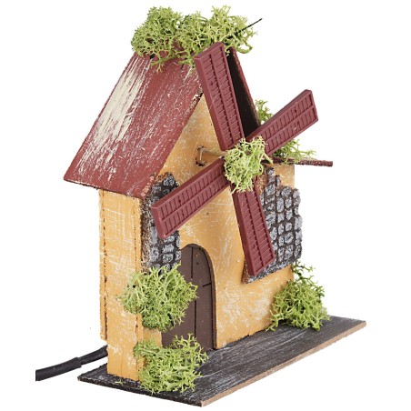 Mulino a vento funzionante cm 13,5x7,5x16 h altezza, mulino