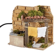 Fontana funzionante con stenditoio cm 15,5x10x15 h altezza 2