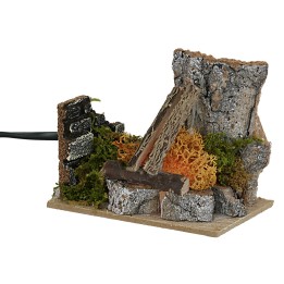 Bivouac con fuego funcionando cm 10x6x8 h