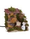Oven with flame fire effect, working, dimensions 15x15x14.5 cm h