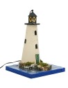 Lighthouse with 3.5v light sea effect cm 13x13x18 h