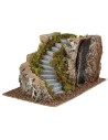 Right curved staircase for nativity scene cm 17.5x24x14 h