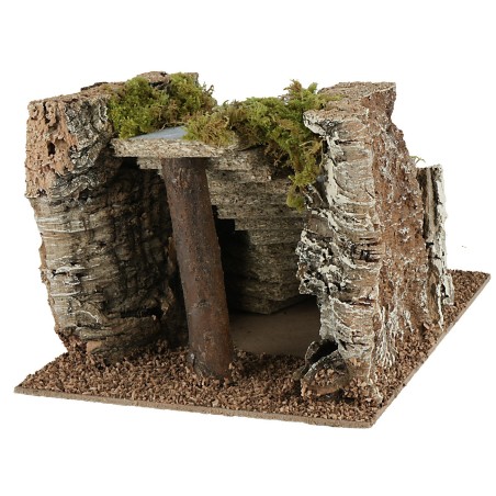 Scala curva a destra per presepe cm 17,5x24x14 h scala