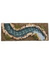 Río efecto profundidad con curva derecha cm 32x12x2 h