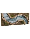 River with deep effect and right curve, dimensions 32x12x2 cm
