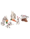 Set 6 conigli per statue da 10 cm