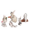 Set 6 conigli per statue da 10 cm