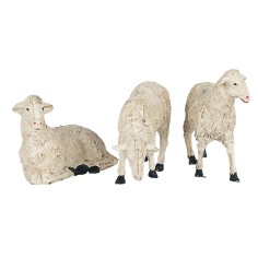 Set 3 pecore per statuine cm 30 statuine, pecore Mondo Presepi
