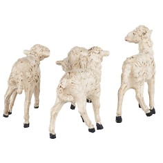 Set 4 pecore per statuine cm 18 altezza, sono, misure, pecore 2