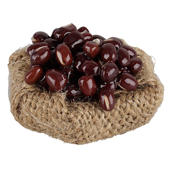 Cesto juta basso con fagioli 4 cm