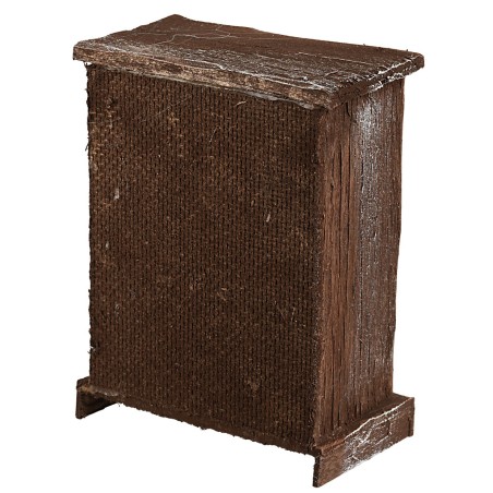 Armadio in legno antichizzato con ante e cassetti cm 8x5x11 h