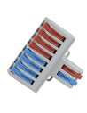 Terminal block for electrical connections with 8 outputs