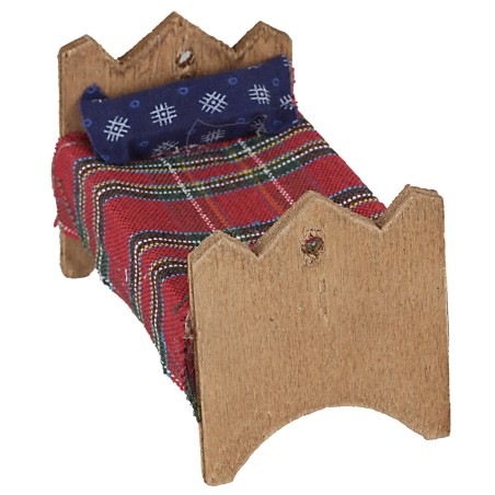 Letto ad una piazza cm 4,5x7,5x4,5 h piazza, letto Mondo Presepi