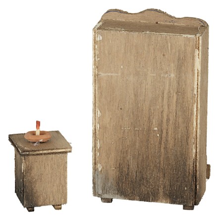 Set armadio e comodino in legno comodino, legno, armadio Mondo