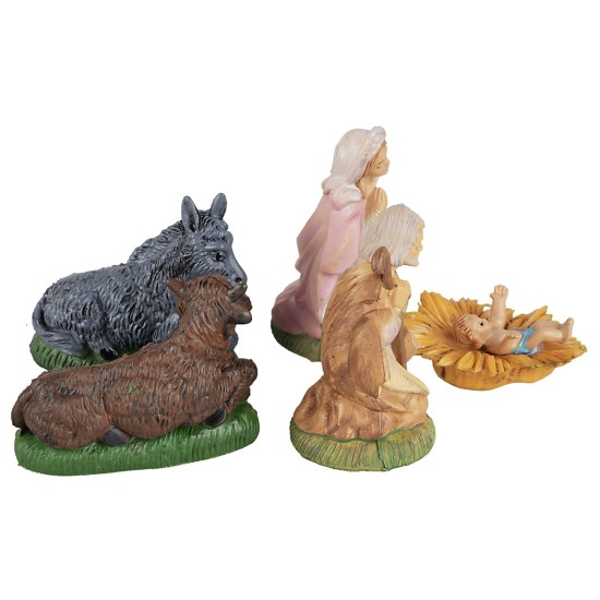 Natività 5 soggetti serie 8 cm statue moranduzzo, statue landi