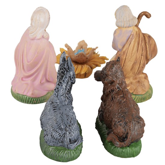Natività 5 soggetti serie 8 cm statue moranduzzo, statue landi
