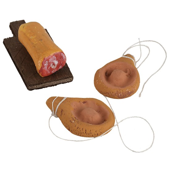 Set cutting board with salami and ham ø 1.8 cm recommended