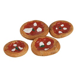 Set 4 pizzas margarita ø 2 cm