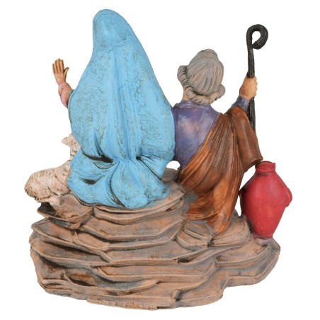 Sacra Famiglia monoblocco in resina 5 cm sacra, resina