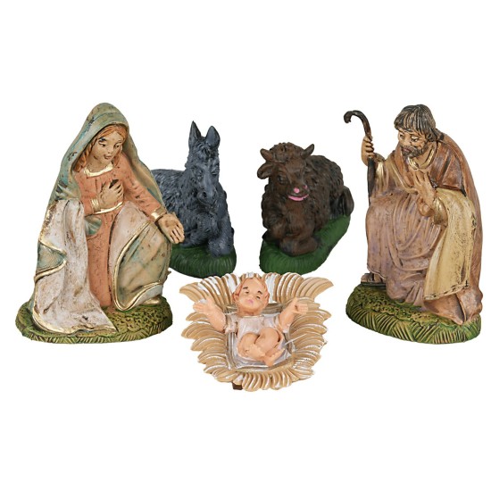 Natività 5 soggetti serie cm 10