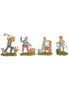 Set 12 pastori in pvc 8 cm