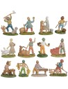 Set 12 pastori in pvc 8 cm
