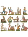 Set 12 pastori in pvc 8 cm