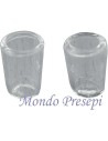 Set 2 Bicchieri in vetro mm 8x10