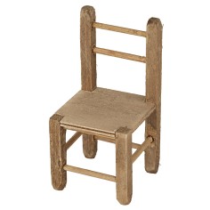 Sedia in legno cm 4,5x4,5x8 h 2