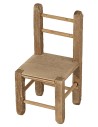 Silla de madera cm 3,3x3,3x8 h