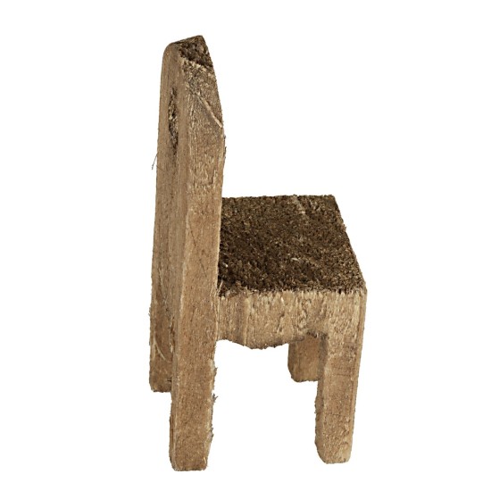 Sedia in legno cm 3x3x4 h per presepe Mondo Presepi