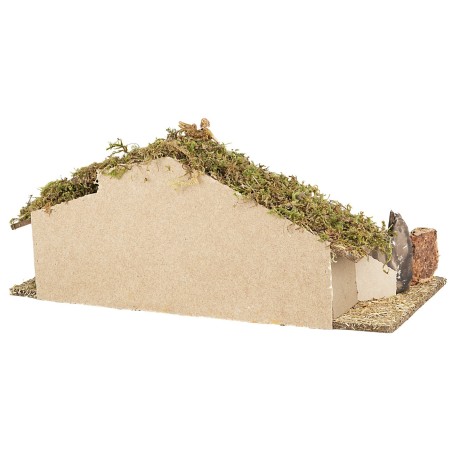 Capanna illuminata con macina funzionante cm 51,5x31x23 h per