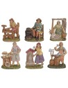 Artigiani in resina serie 10 cm per presepe Mondo Presepi
