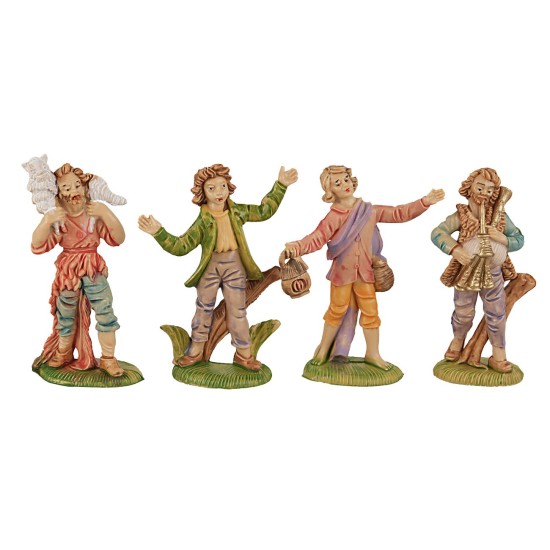 12 Pastori serie 8 cm per presepe Mondo Presepi