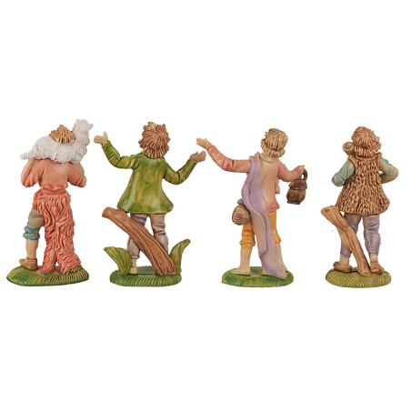 12 Pastori serie 8 cm per presepe Mondo Presepi