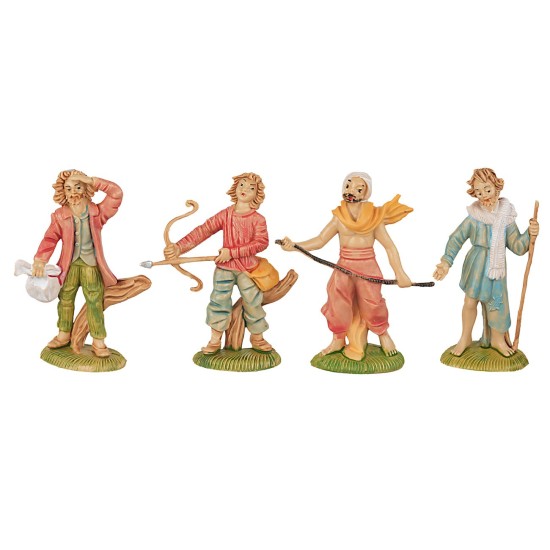12 Pastori serie 8 cm per presepe Mondo Presepi