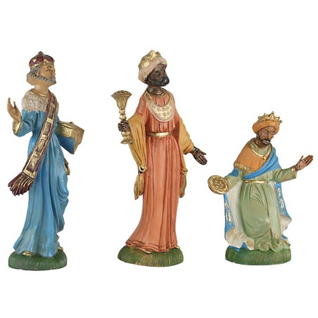 Set tre Re Magi serie 30 cm per presepe Mondo Presepi
