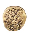 Testa di leone oro cm 4x3,5 h