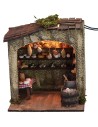 Cheese factory with light, dimensions 18x15x20 cm (height).
