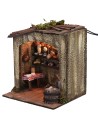 Cheese factory with light, dimensions 18x15x20 cm (height).
