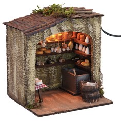 Cheese factory with light, dimensions 18x15x20 cm (height). 2
