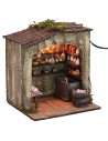 Cheese factory with light, dimensions 18x15x20 cm (height).