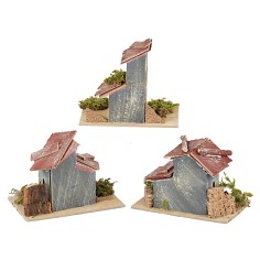 Serie di case in lontananza cm 14x9x10 h 2