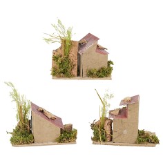 Serie di case in lontananza cm 14x9x15 h 2