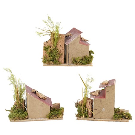 Serie di case in lontananza cm 14x9x15 h