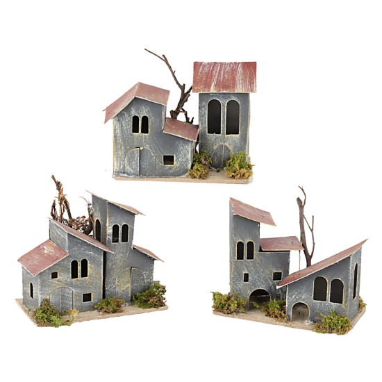 Set 3 di casette cm 14x9x10 h