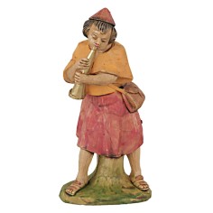 Pastore con strumento serie cm 15 per presepe Mondo Presepi