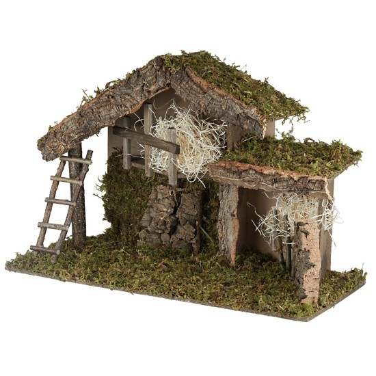 copy of Hut with bridge and lights, cm 50x26x36