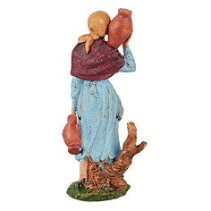 Statuina donna con anfore serie 13 cm per presepe Mondo Presepi 2